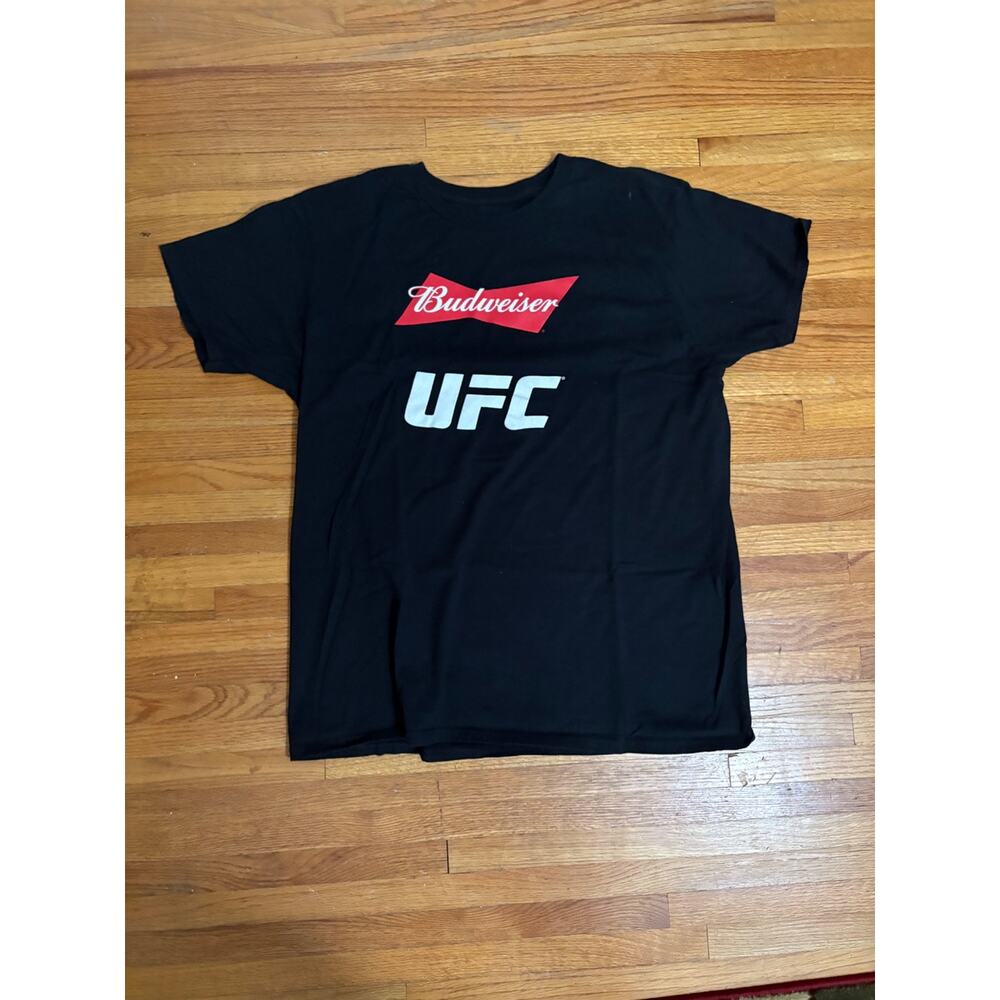 Budweiser x UFC Black Graphic T-Shirt (Hanes Nano-T)